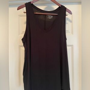 Time and Tru Black Tank Top